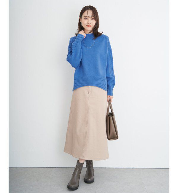 ikka「サイドスリットニットプルオーバー」|プルオーバー|