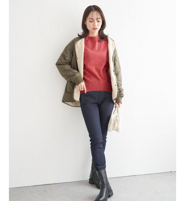 ikka「サイドスリットニットプルオーバー」|プルオーバー|