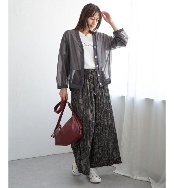 ikka「さらっとプリーツワイドパンツ」|その他|