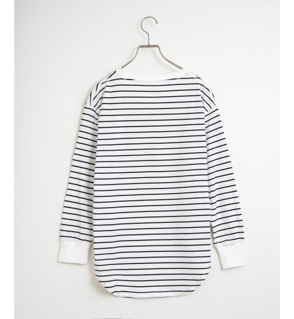 ikka「コットンUSA裾ラウンドロンT」|Tシャツ・カットソー|