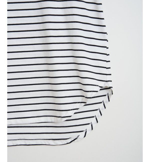 ikka「コットンUSA裾ラウンドロンT」|Tシャツ・カットソー|