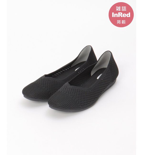 ikka「洗えるメッシュスクエアパンプス」|パンプス|ブラック