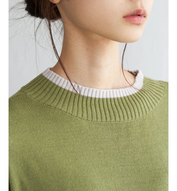 Lbc with Life「配色リブプルオーバー」|カーディガン|