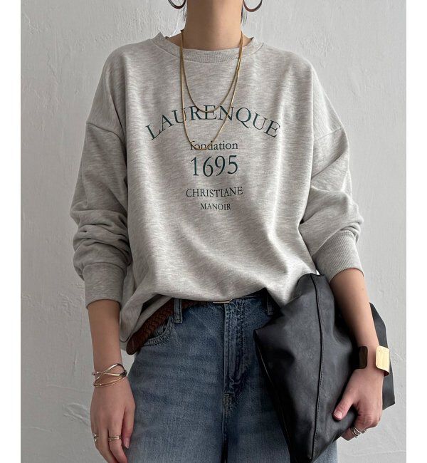 Lbc with Life「ピグメントライクロゴスウェット」|その他|ライトグレー