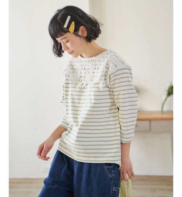 Lbc with Life「レース使いボーダーT」|その他|