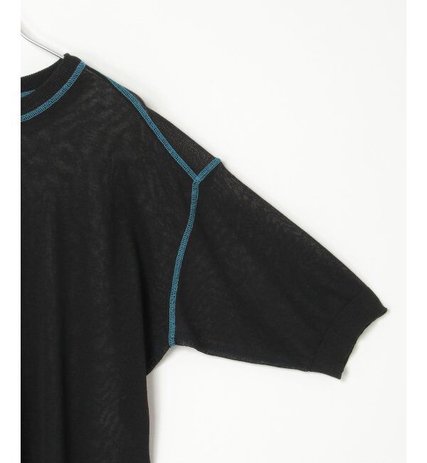 Lbc with Life「シアー配色ステッチプルオーバー」|カーディガン|