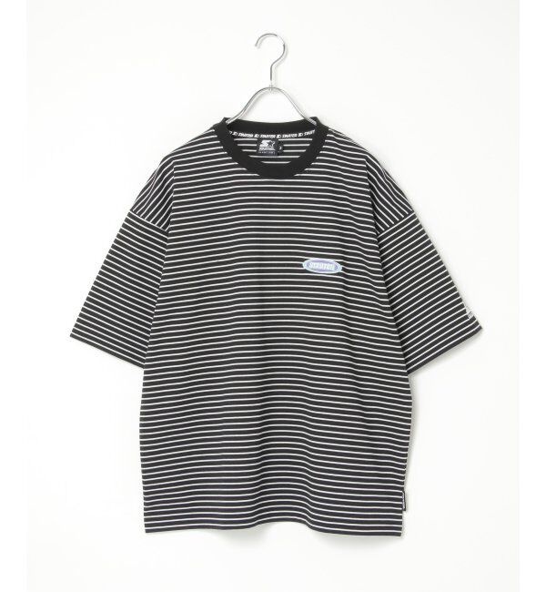 VENCE share style「STARTER BLACK LABEL スターターブラックレーベル ボーダー刺繍Tシャツ」|Tシャツ・カットソー|