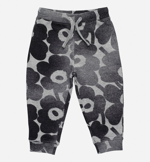 Marimekko「【kids】Laakeri Unikko Ⅰ スウェットパンツ」|その他|ﾗｲﾄｸﾞﾚｰ&times;ﾀﾞｰｸｸﾞﾚｰ