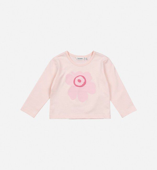 Marimekko「【kids】Paja Unikko Logo Ⅰ カットソー」|その他|ﾗｲﾄﾋﾟﾝｸ&times;ﾗｲﾄﾋﾟﾝｸ