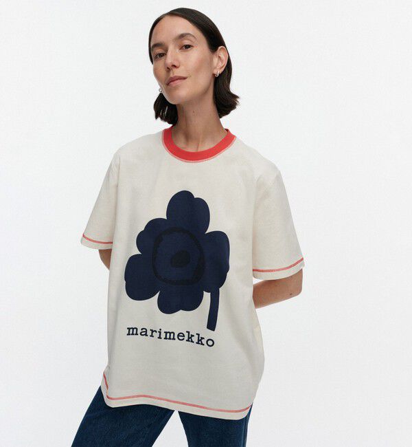 Marimekko「Tarttua Unikko Placement Tシャツ」|シャツ・ブラウス|