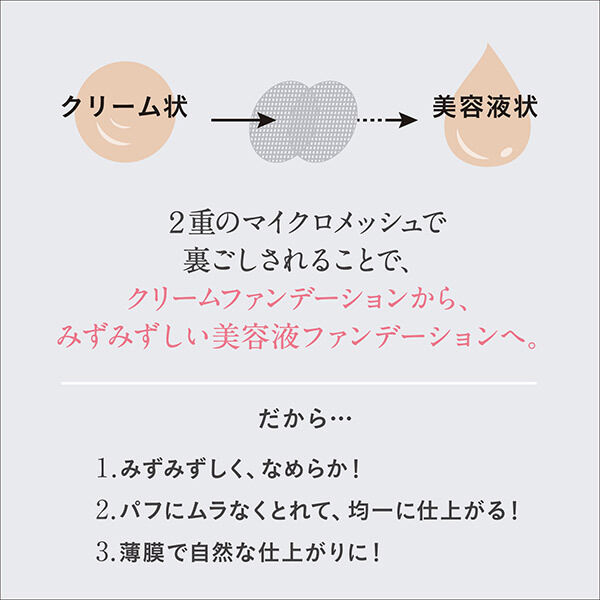  「エスプリーク アクアリー スキンウェア 01 ライトベージュ レフィル/無香料 (13g)」|ファンデーション|