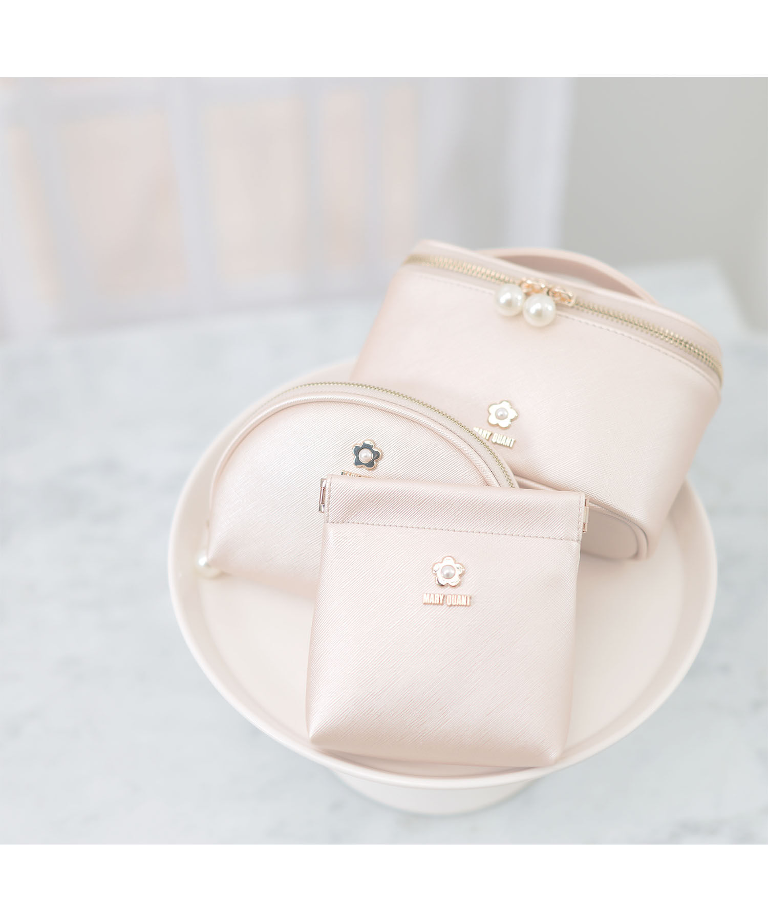 MARY QUANT「サフィアーノパール バニティ」|ポーチ|