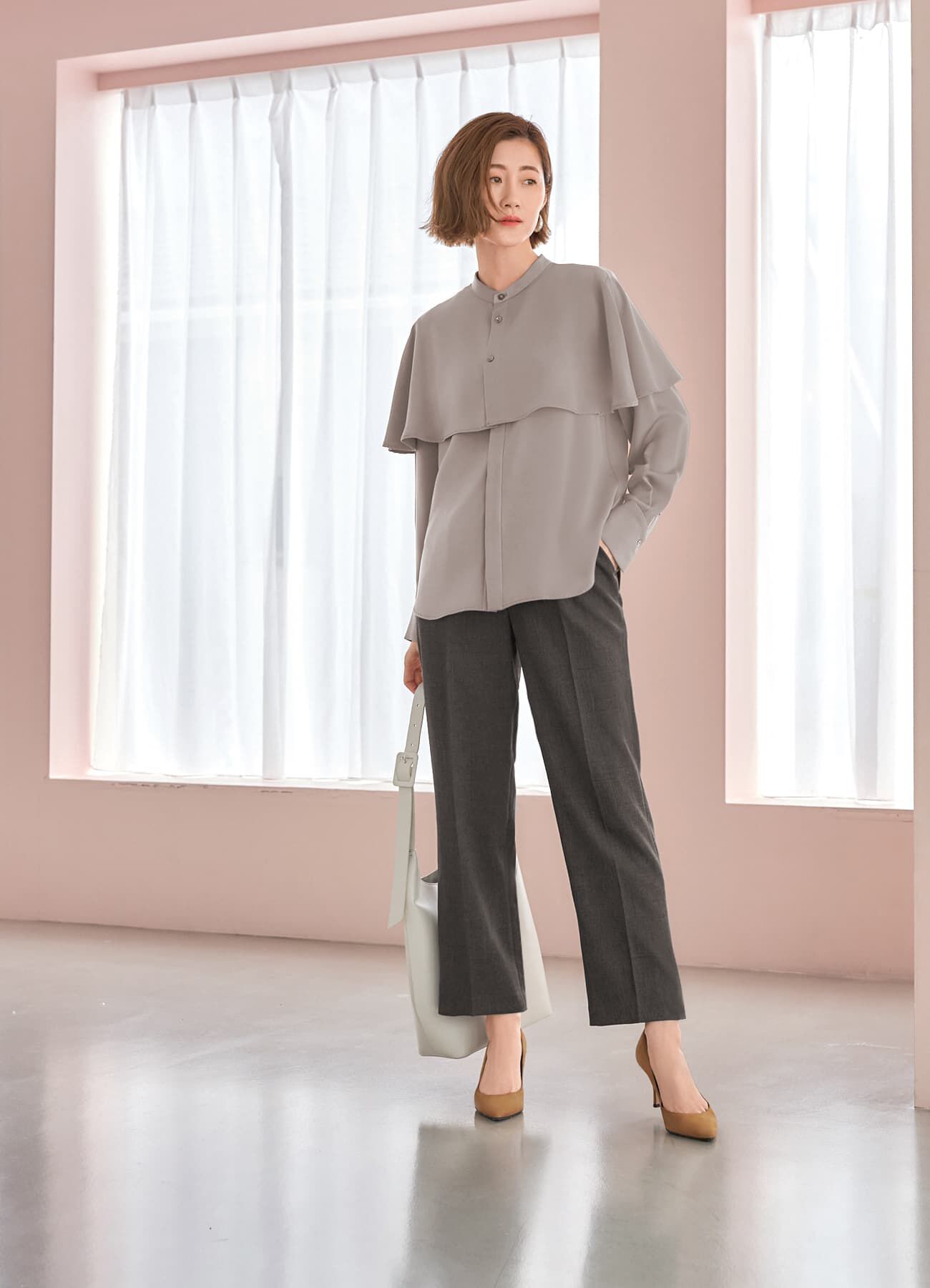 STYLE DELI「ケープ付き2WAYブラウス」|シャツ・ブラウス|