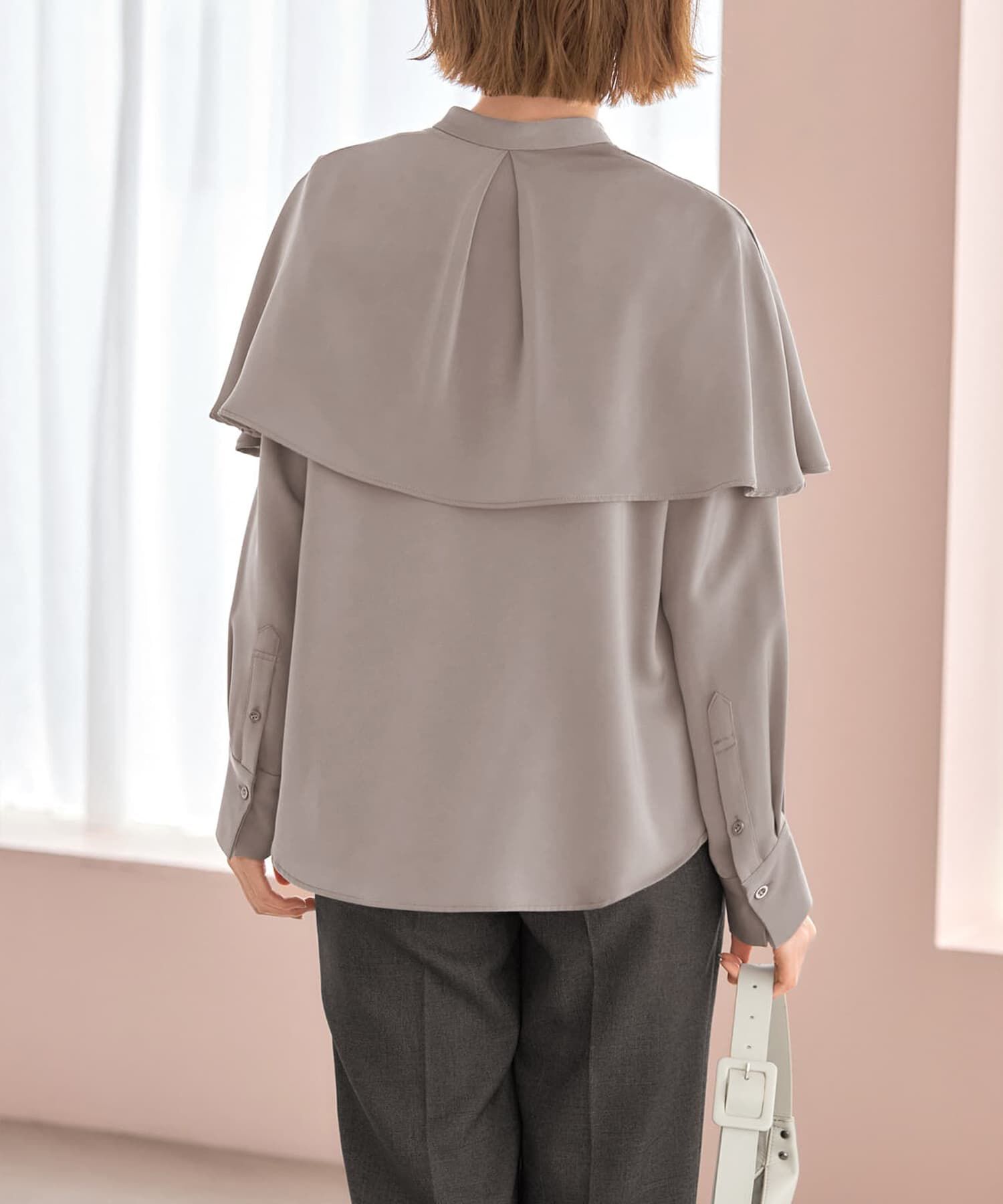 STYLE DELI「ケープ付き2WAYブラウス」|シャツ・ブラウス|