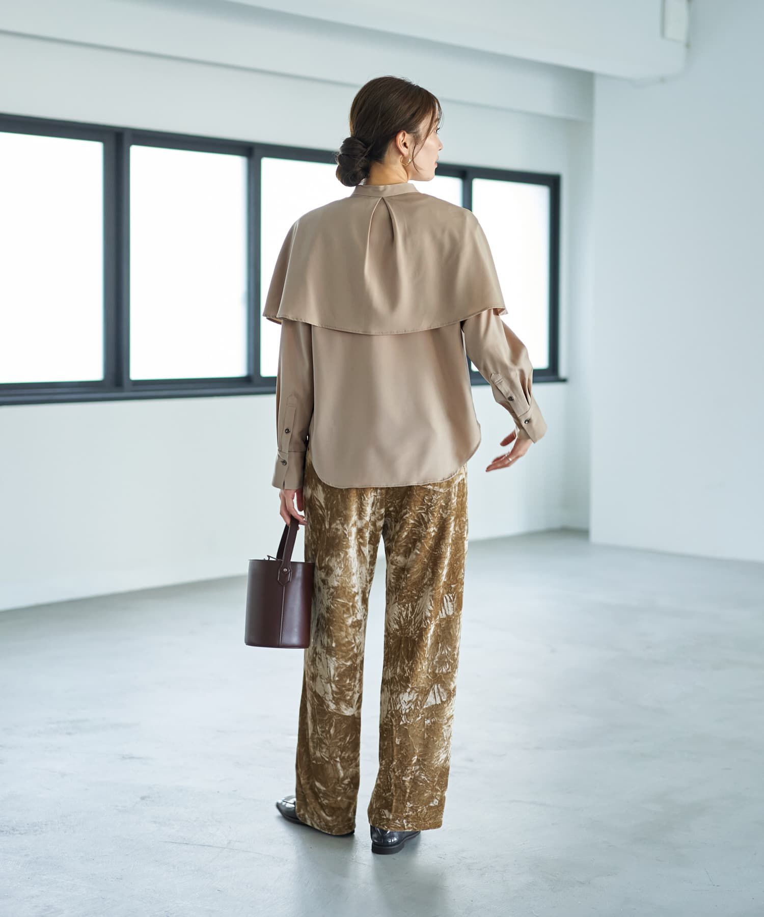 STYLE DELI「ケープ付き2WAYブラウス」|シャツ・ブラウス|