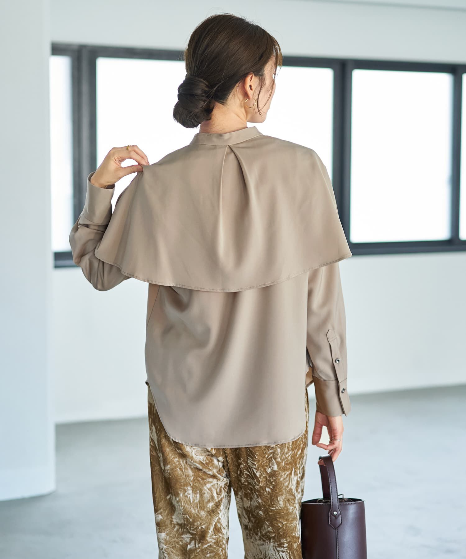 STYLE DELI「ケープ付き2WAYブラウス」|シャツ・ブラウス|