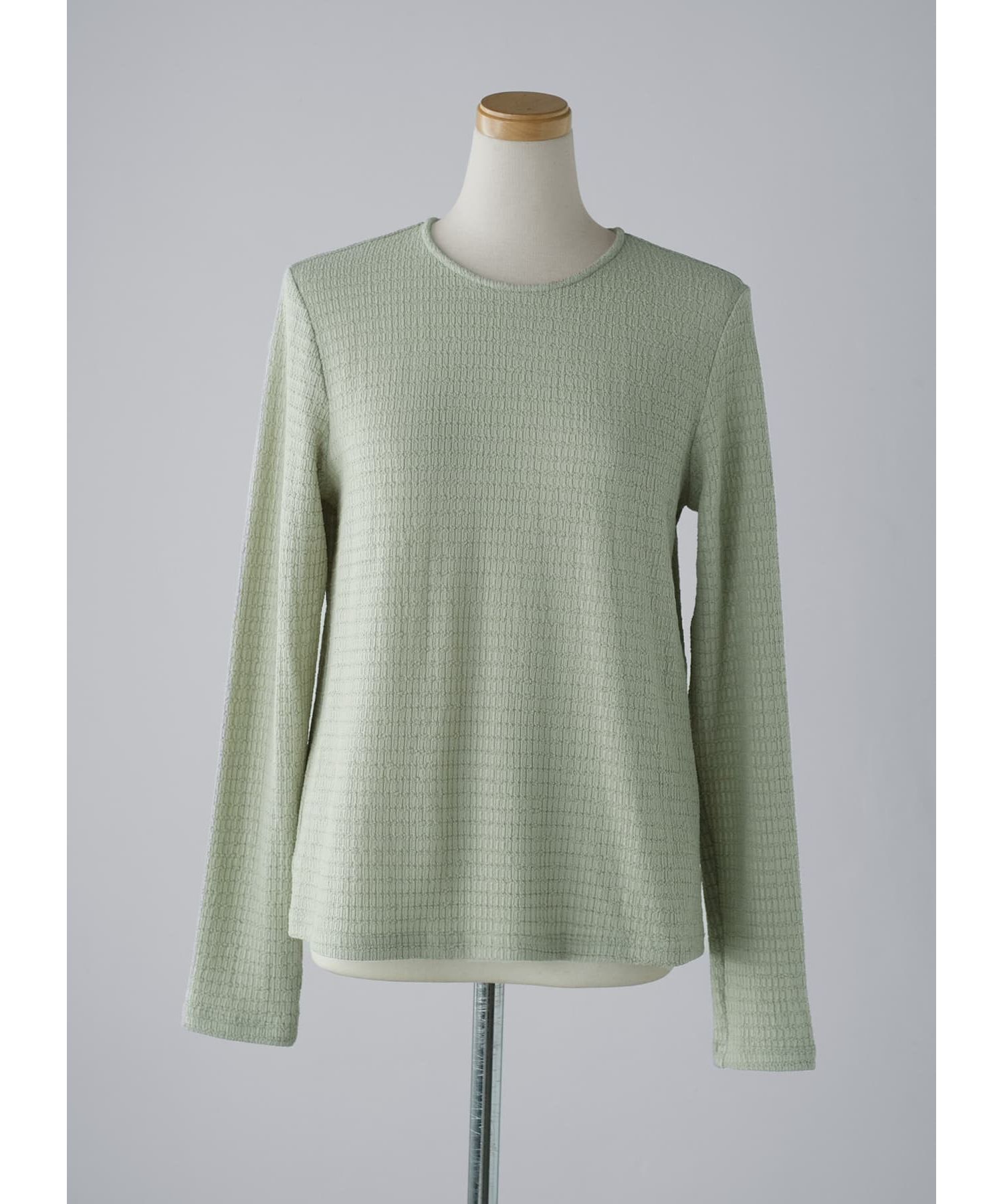 STYLE DELI「凹凸生地の長袖カットソートップス」|Tシャツ・カットソー|