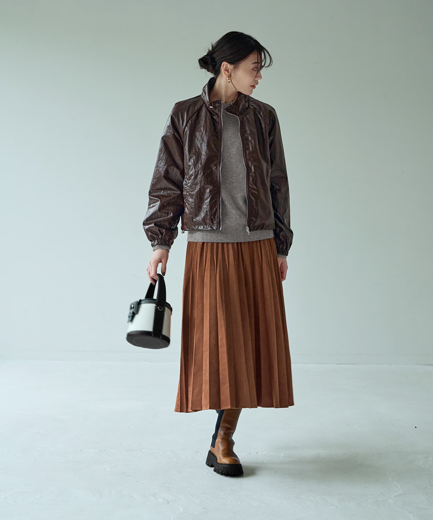 STYLE DELI「シワ加工フェイクレザーブルゾン」|その他|