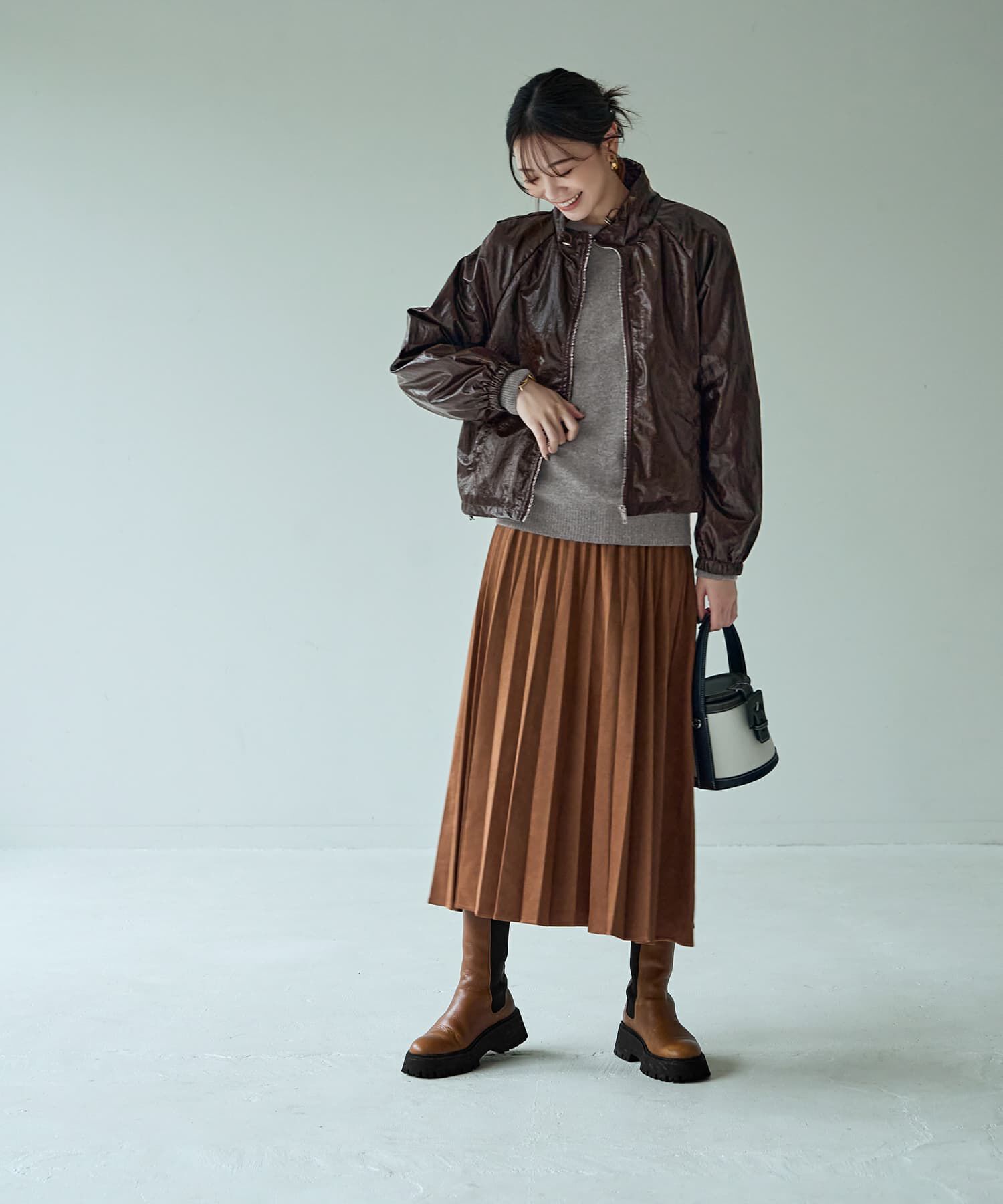 STYLE DELI「シワ加工フェイクレザーブルゾン」|その他|