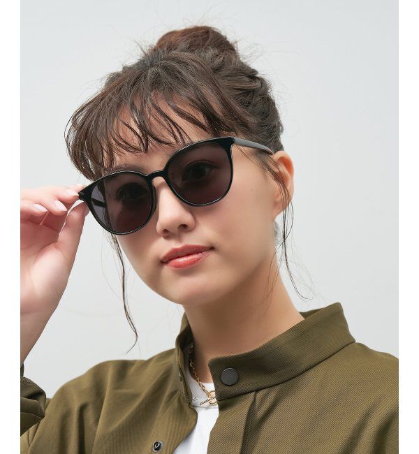  「【WEB限定】ボストン型 サングラス｜クリアフレーム│紫外線対策│Zoff」|サングラス|