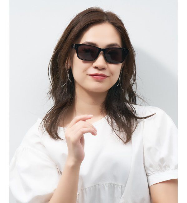  「ウェリントン型 サングラス 大きめフレーム 紫外線対策 UVカット ユニセックス」|サングラス|