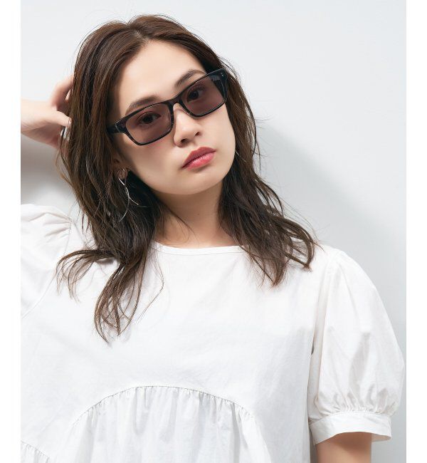  「ウェリントン型 サングラス 大きめフレーム 紫外線対策 UVカット ユニセックス」|サングラス|