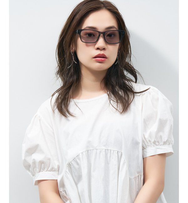  「ウェリントン型 サングラス 大きめフレーム 紫外線対策 UVカット ユニセックス」|サングラス|