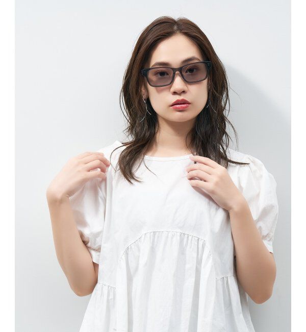  「ウェリントン型 サングラス 大きめフレーム 紫外線対策 UVカット ユニセックス」|サングラス|