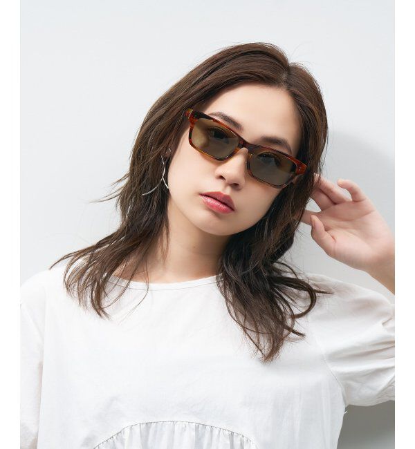  「ウェリントン型 サングラス 大きめフレーム 紫外線対策 UVカット ユニセックス」|サングラス|