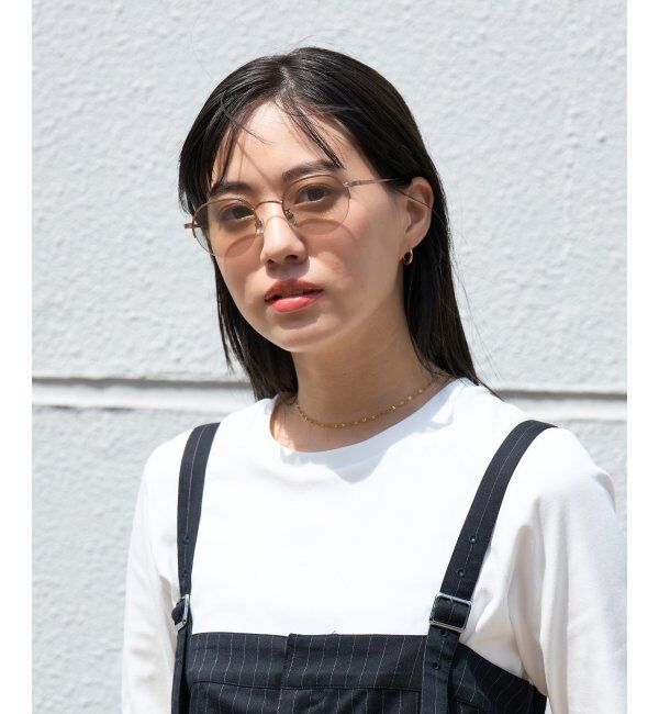  「SUNCUTGlasses/UV100%CUT サングラス カラーレンズ メタルフレーム UVカット 紫外線対策 Zoff」|サングラス|ブラウン