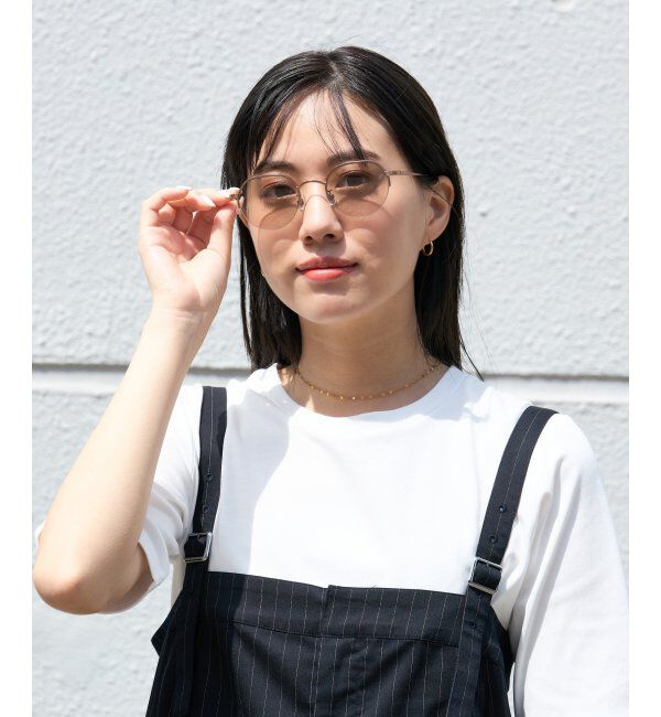  「SUNCUTGlasses/UV100%CUT サングラス カラーレンズ メタルフレーム UVカット 紫外線対策 Zoff」|サングラス|