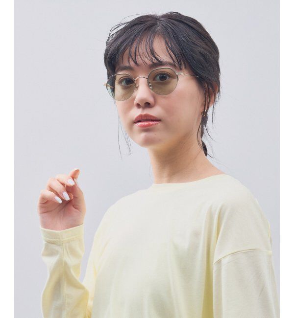  「SUNCUTGlasses/UV100%CUT サングラス カラーレンズ メタルフレーム UVカット 紫外線対策 Zoff」|サングラス|