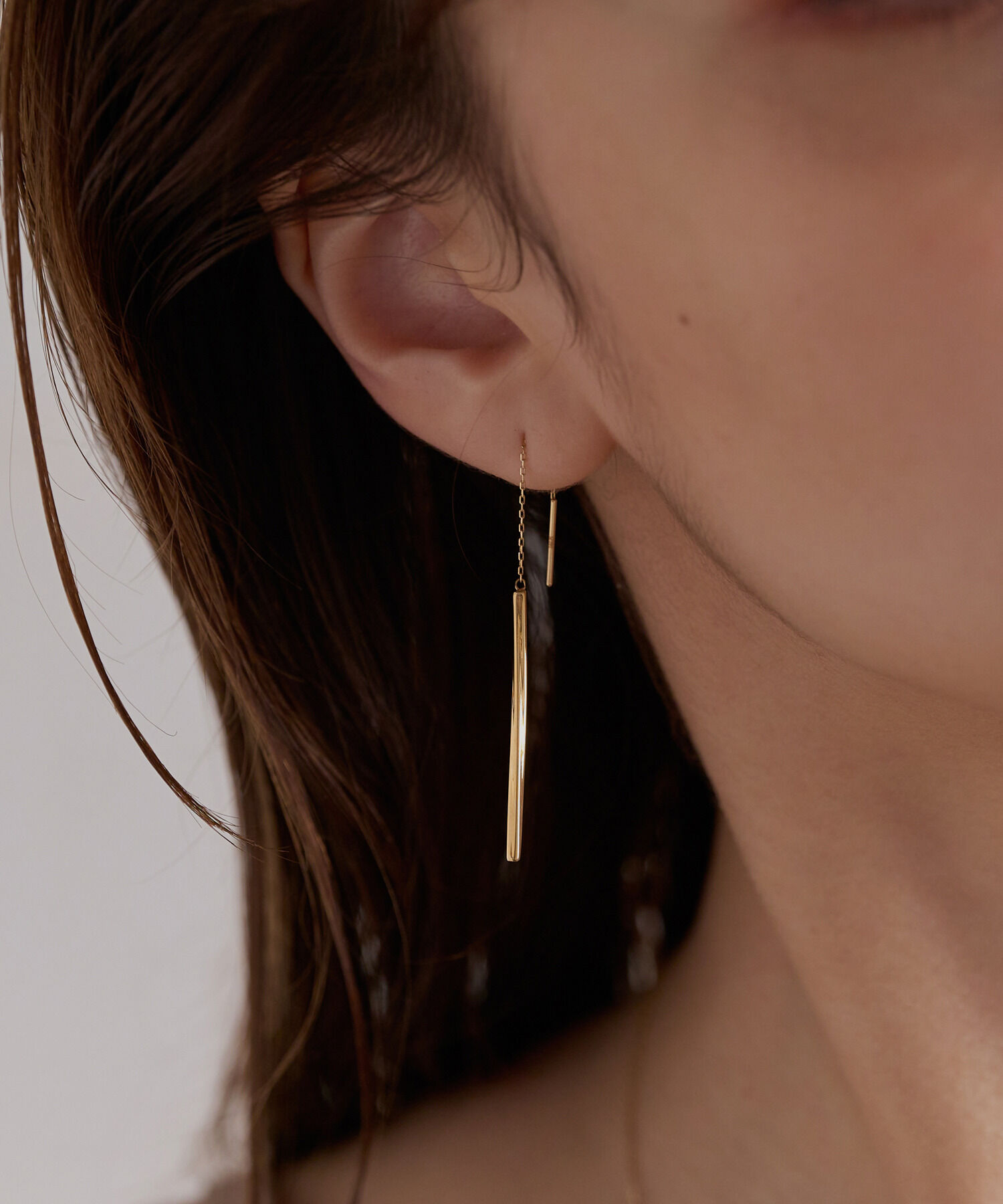 JUPITER「【K10】バーデザインアメリカンピアス」|ピアス|