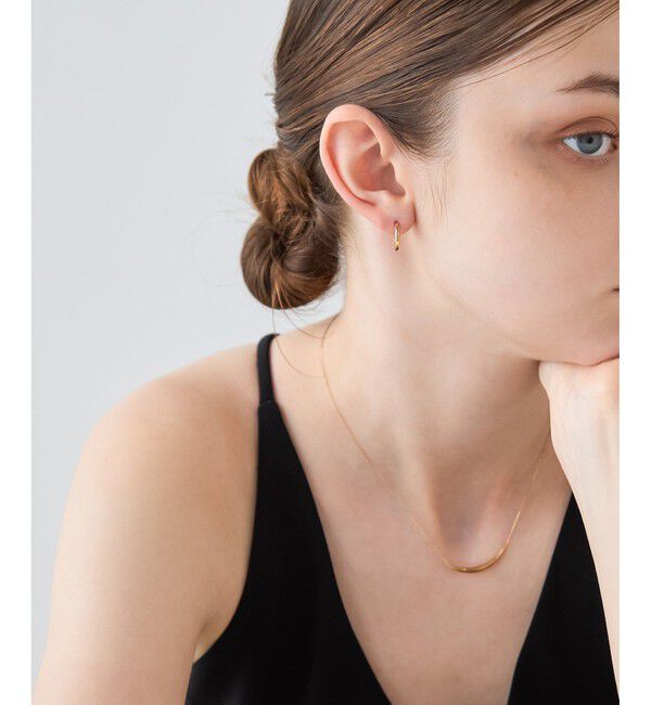 ete「[ONLINE Limited] クレセントムーン ピアス」|ピアス|