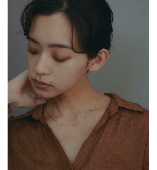 Jouete「K10WG ペタルチェーン ネックレス」|ネックレス|