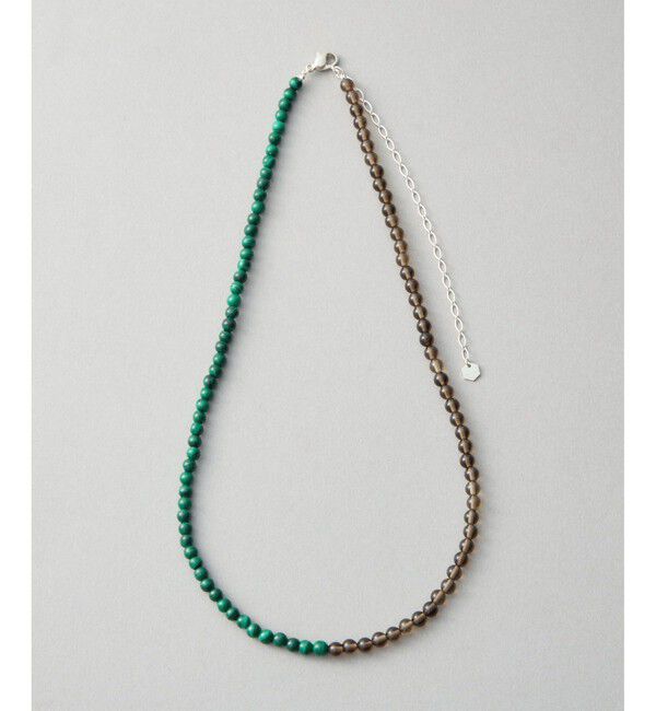 Jouete「[ジェム] ネックレス マラカイト&times;スモーキークォーツ」|ネックレス|