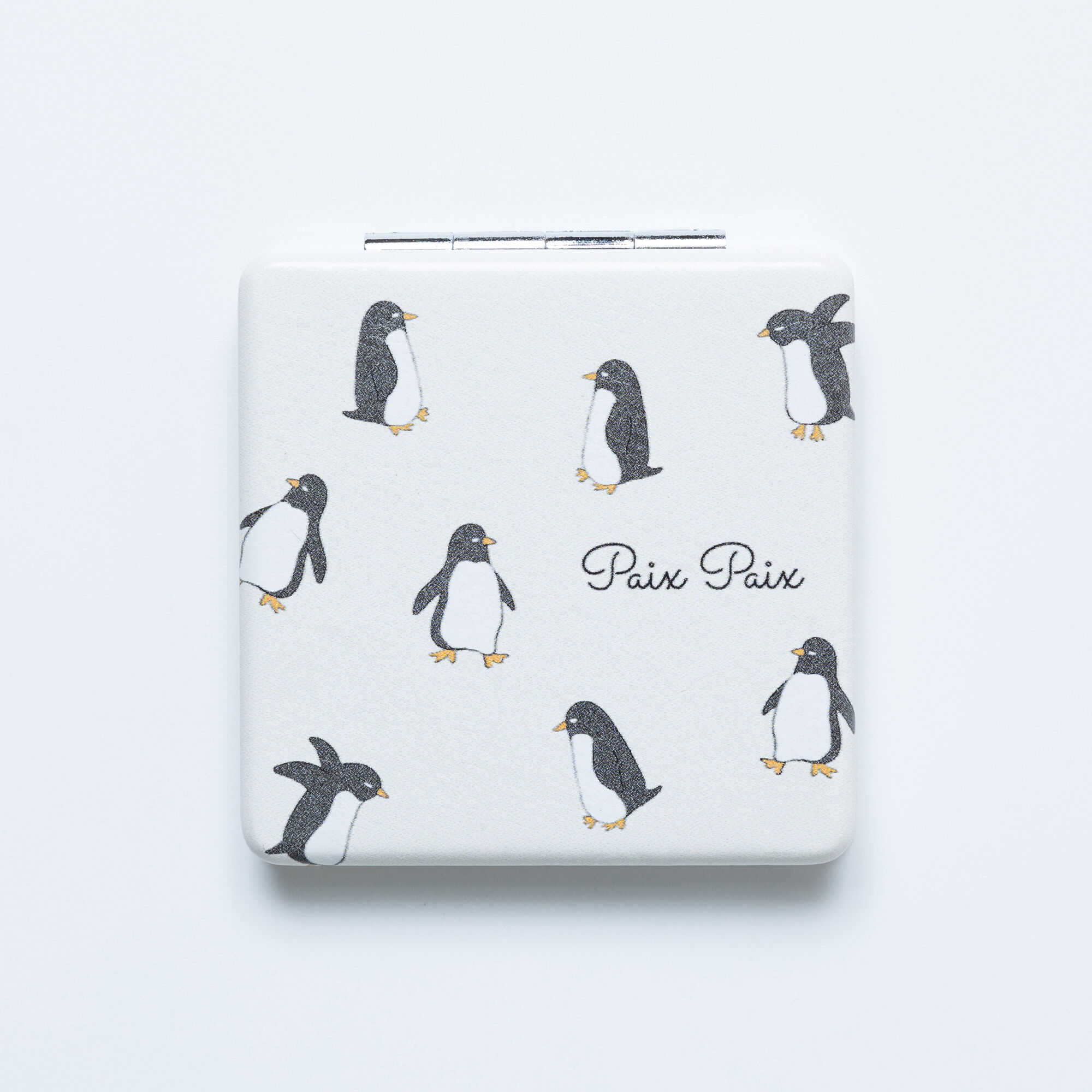  「Paix Paix HAPPY コンパクトミラー」|その他|ペンギン