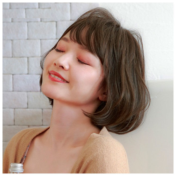 BACKYARD FAMILY「プリシラ ウィッグ 通販 ボブ 帽子 フルウィッグ 耐熱 黒髪 可愛い ミディアム 女性」|ヘアスタイリング|