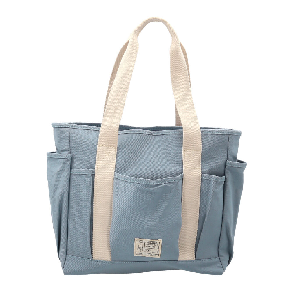 BACKYARD FAMILY「トートバッグ キャンバス 肩掛け 通販 トートバック ショルダーバッグ ショルダーバック」|トートバッグ|ブルー2