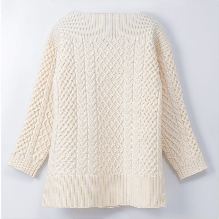 BACKYARD FAMILY「MIND マインド ケーブルニット セーター レディース 長袖 通販 プルオーバー 重ね着」|ニット・セーター|