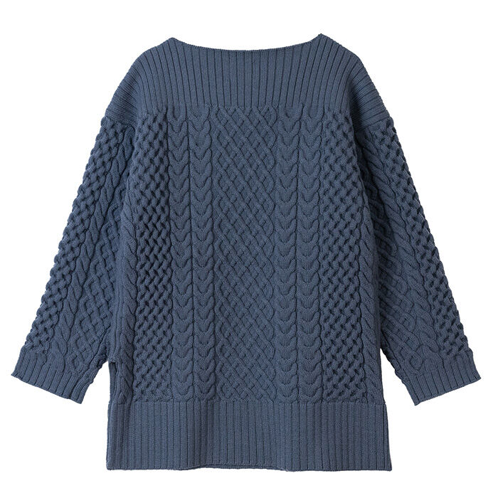 BACKYARD FAMILY「MIND マインド ケーブルニット セーター レディース 長袖 通販 プルオーバー 重ね着」|ニット・セーター|