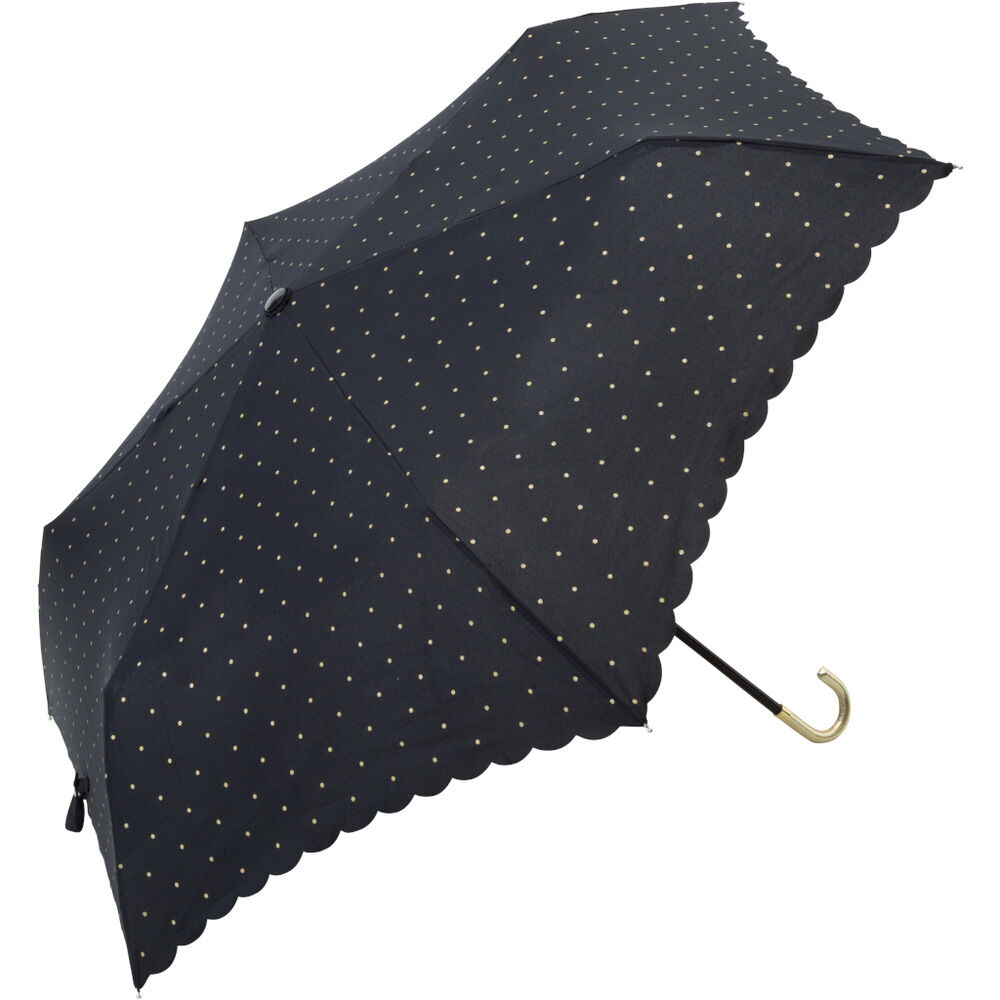 BACKYARD FAMILY「because ビコーズ 折りたたみ傘 50cm 通販 晴雨兼用傘 傘 かさ カサ 婦人傘」|傘|ブラック2