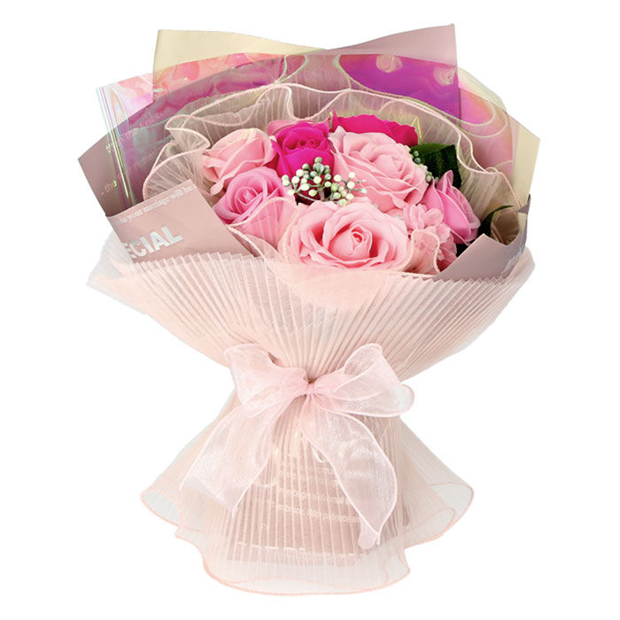 BACKYARD FAMILY「ブーケ 通販 石鹸素材 せっけん シャボン 香り 長持ち 観賞用 フラワー デザイン シースルー」|その他|