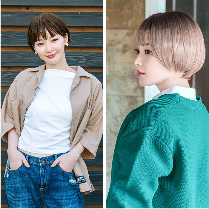 BACKYARD FAMILY「プリシラ prisila 帽子ウィッグ ボブ BO-14 通販 ラウンドマッシュ 帽子ウイッグ」|ヘアスタイリング|