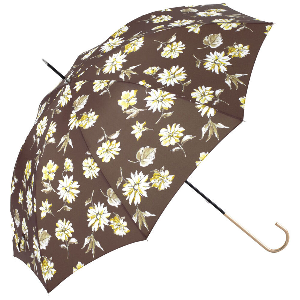 BACKYARD FAMILY「because 傘 ビコーズ 通販 晴雨兼用傘 長傘 カサ かさ レディース 晴雨兼用 雨傘 撥水」|傘|ブラウン1