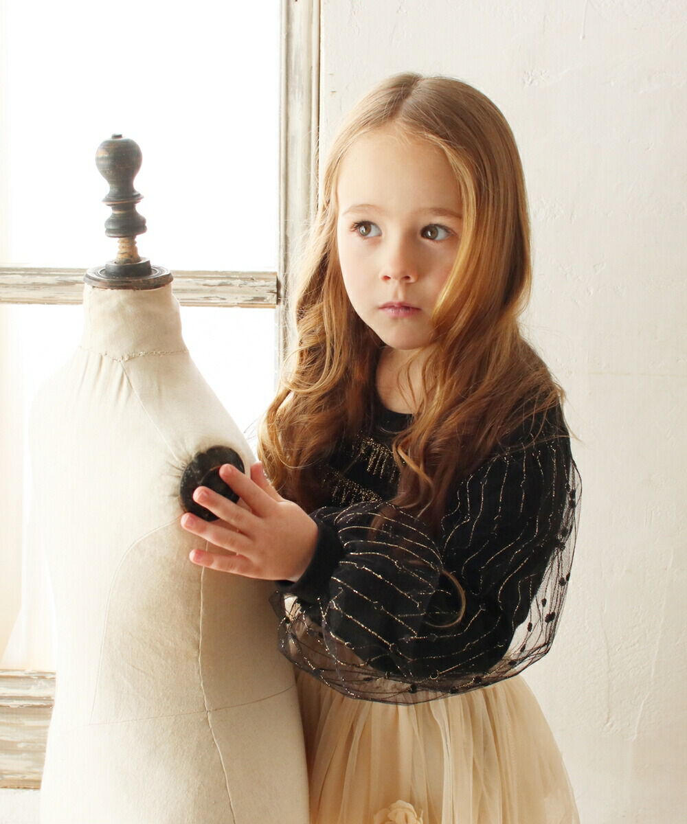 BACKYARD FAMILY「女の子 キッズ 長袖 Tシャツ 通販 ロンT 13252002 長袖Tシャツ カットソー チュール」|その他|