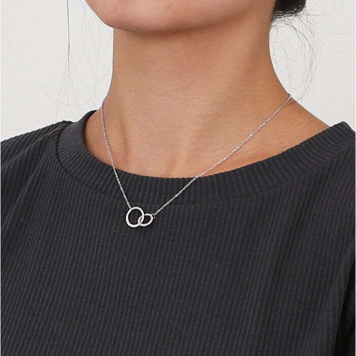 BACKYARD FAMILY「ネックレス サージカルステンレス ジュエリー 通販 ステンレス アクセサリー 槌目 きれいめ」|その他|