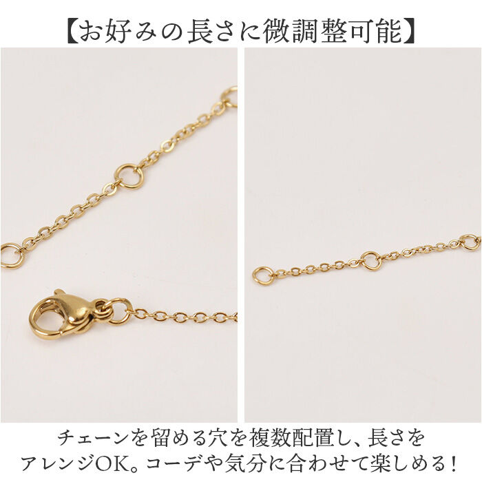 BACKYARD FAMILY「ネックレス サージカルステンレス ジュエリー 通販 ステンレス アクセサリー 槌目 きれいめ」|その他|