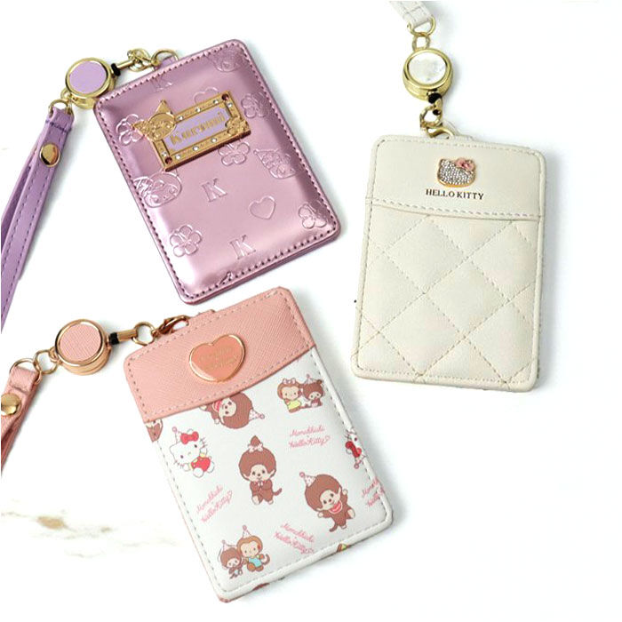 BACKYARD FAMILY「パスケース リール付き サンリオ 通販 定期入れ リール付きパスケース リールパスケース」|定期入れ|