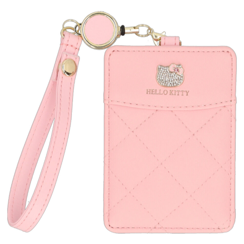 BACKYARD FAMILY「パスケース リール付き サンリオ 通販 定期入れ リール付きパスケース リールパスケース」|定期入れ|ピンク1